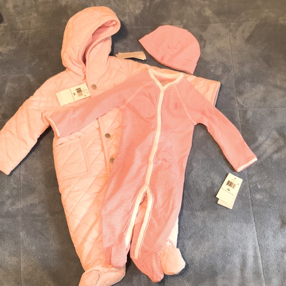 Ralph Lauren Other - Ralph Lauren baby girl snowsuit bundle